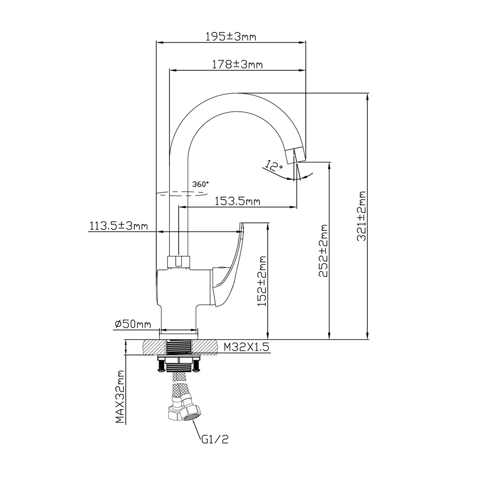 Смеситель L1009GМ oasis 2215