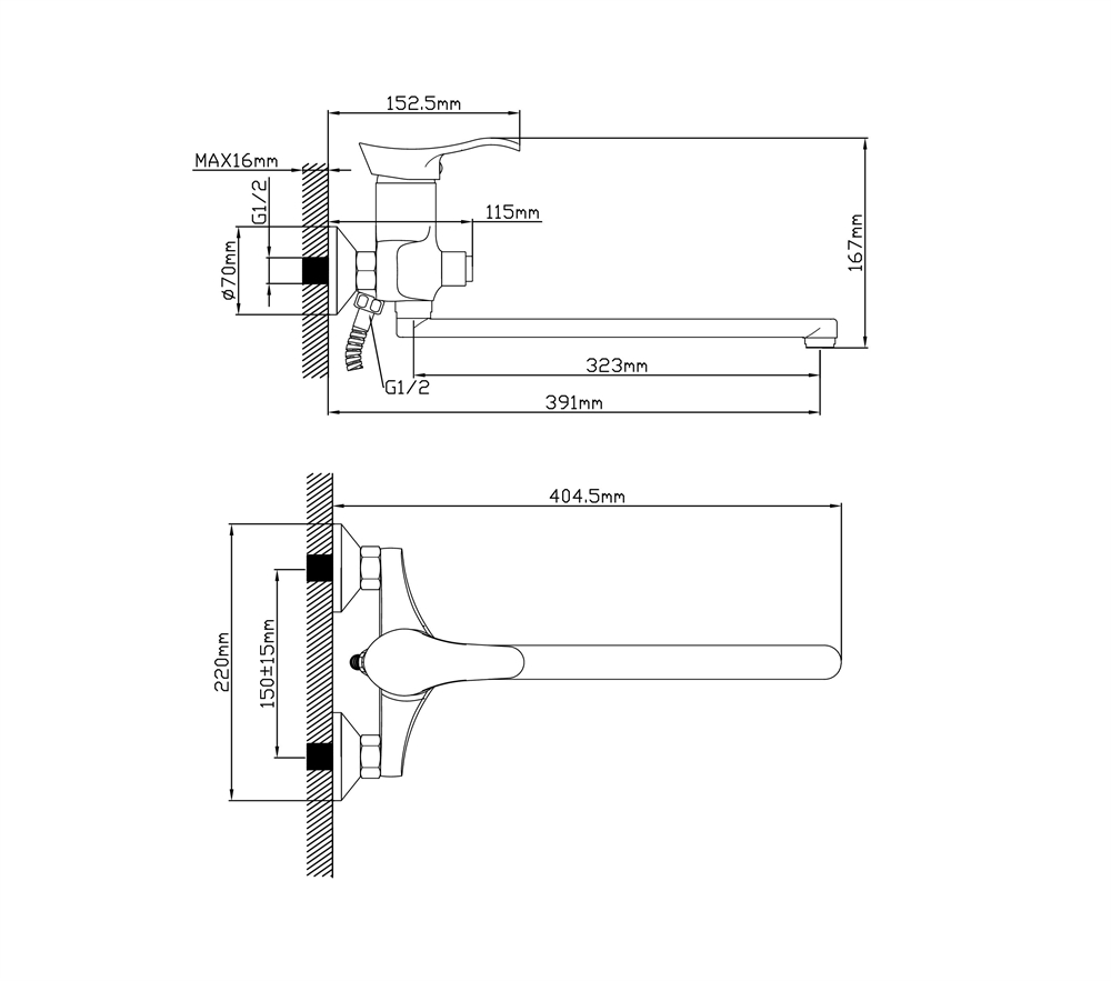 Смеситель L2012М_Del oasis 2220