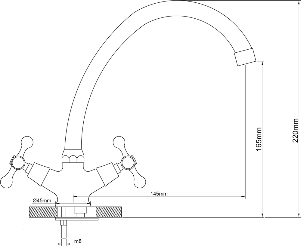 Смеситель L3003HCSh_Fri oasis 2238