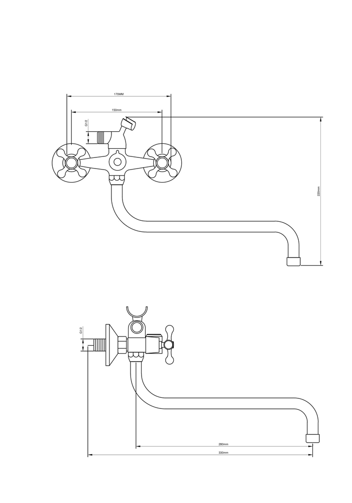Смеситель L2002HC_Fri oasis 2242