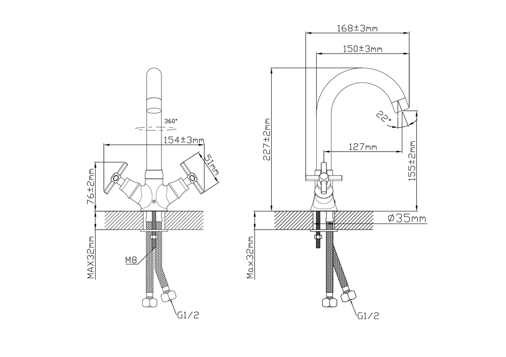 Смеситель L3015CHG_Deg oasis 2253