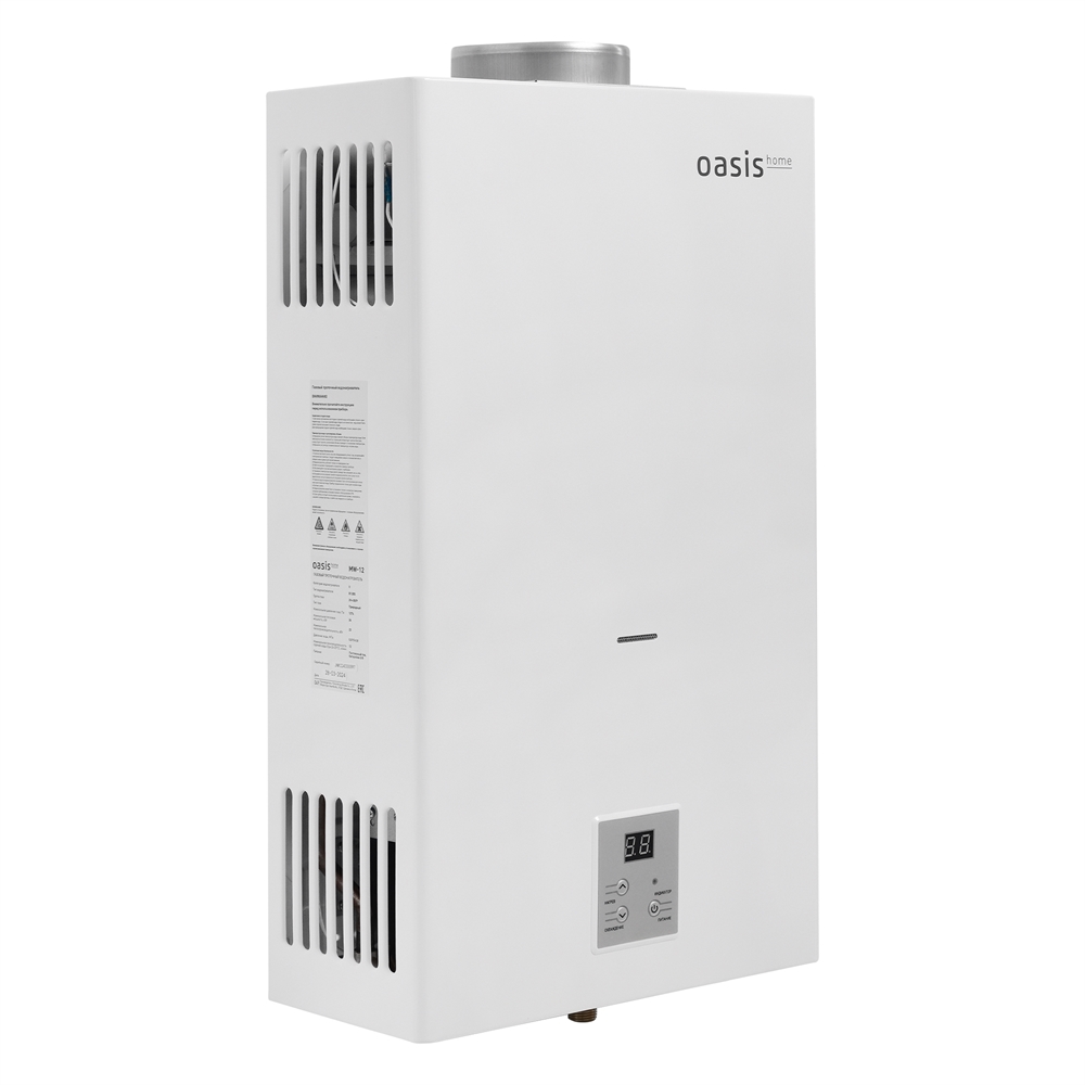Газовый проточный водонагреватель Oasis Home MW-12 oasis 457