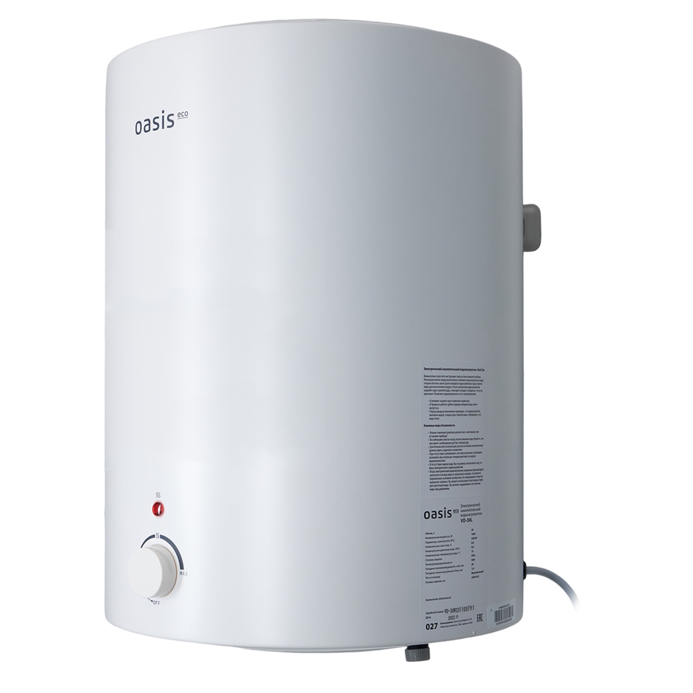 Электрический накопительный водонагреватель Oasis Eco VD-30L oasis 474