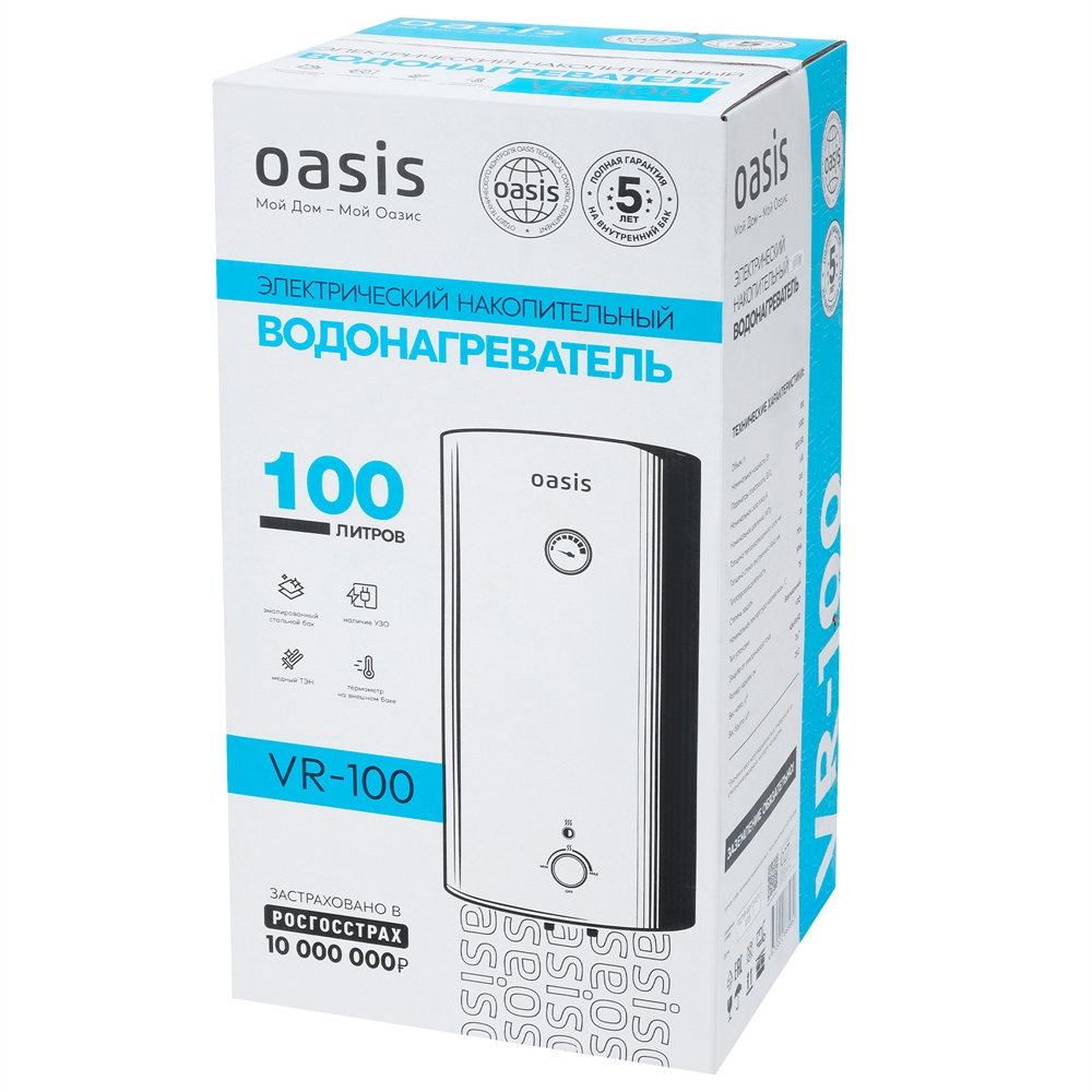 Электрический накопительный водонагреватель Oasis VR-100 oasis 3401