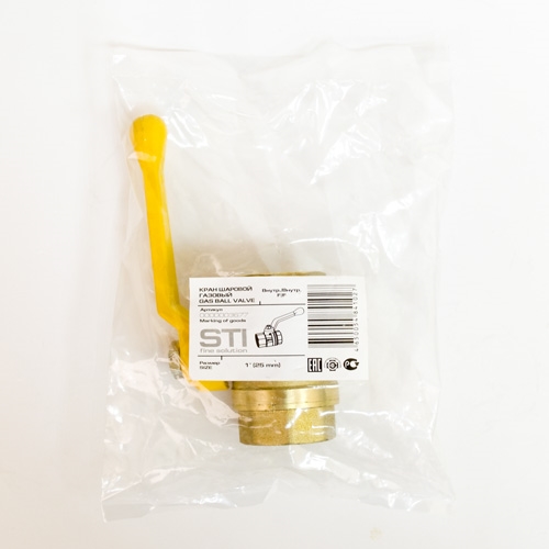 Кран шаровой газовый STI ГГ рычаг 25 т 00000003677