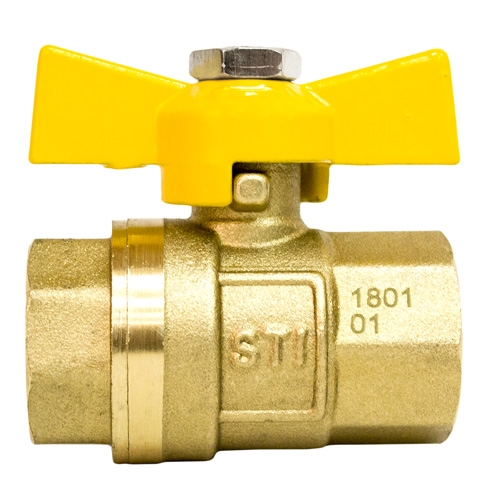 Кран шаровой газовый STI ГГ бабочка 15 т 00000003681