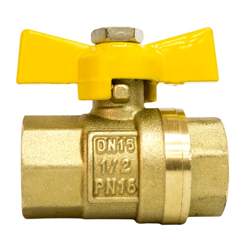 Кран шаровой газовый STI ГГ бабочка 15 т 00000003681