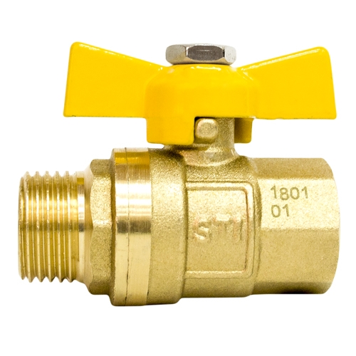 Кран шаровой газовый STI ШГ бабочка 15 т 00000003683