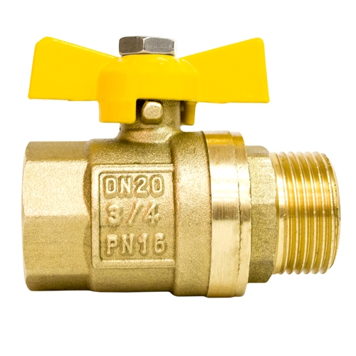 Кран шаровой газовый STI ШГ бабочка 20 т 00000003684