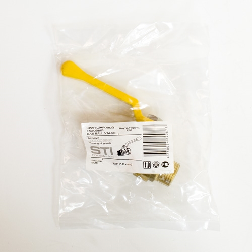 Кран шаровой газовый STI ШГ рычаг 15 т 00000003685