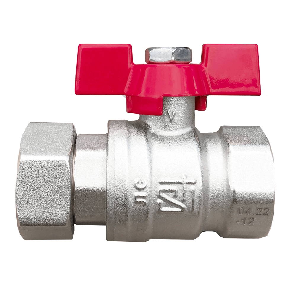 Кран шаровой STI накидная гайка 20 (для котлов) т тт000016926