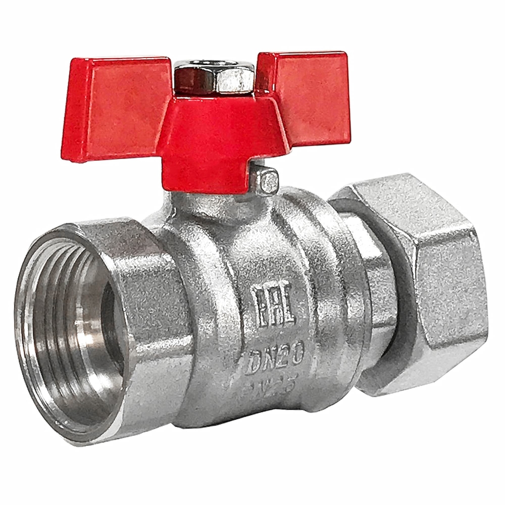 Кран шаровой STI накидная гайка 20 (для котлов) т тт000016926