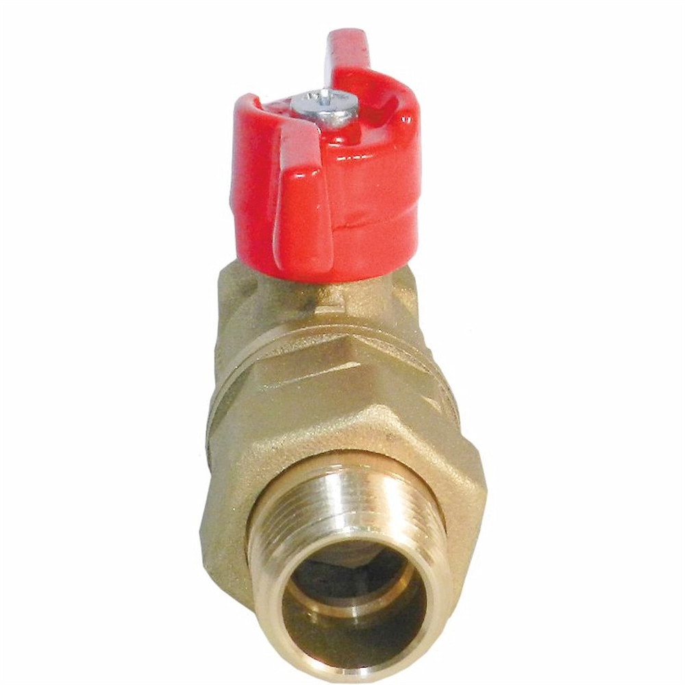 Кран шаровой БАЗ 11б27п1 накидная гайка с полусгоном бабочка 15 т т0000001507