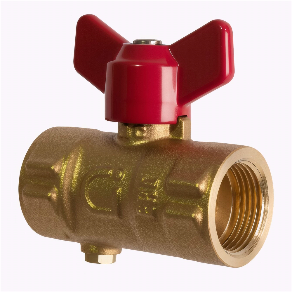 Кран шаровой для манометра Ci 11б27п(м) со спуском 15 (G½" - М20х1,5) т тт000018379