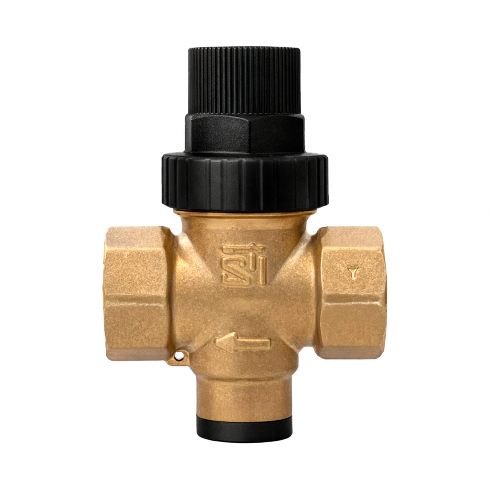 Квартирный регулятор давления воды STI 1/2" с выходом под манометр т тт000020182