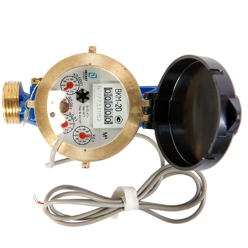 Счетчик воды Декаст ВКМ-20 ДГ т тт000015609