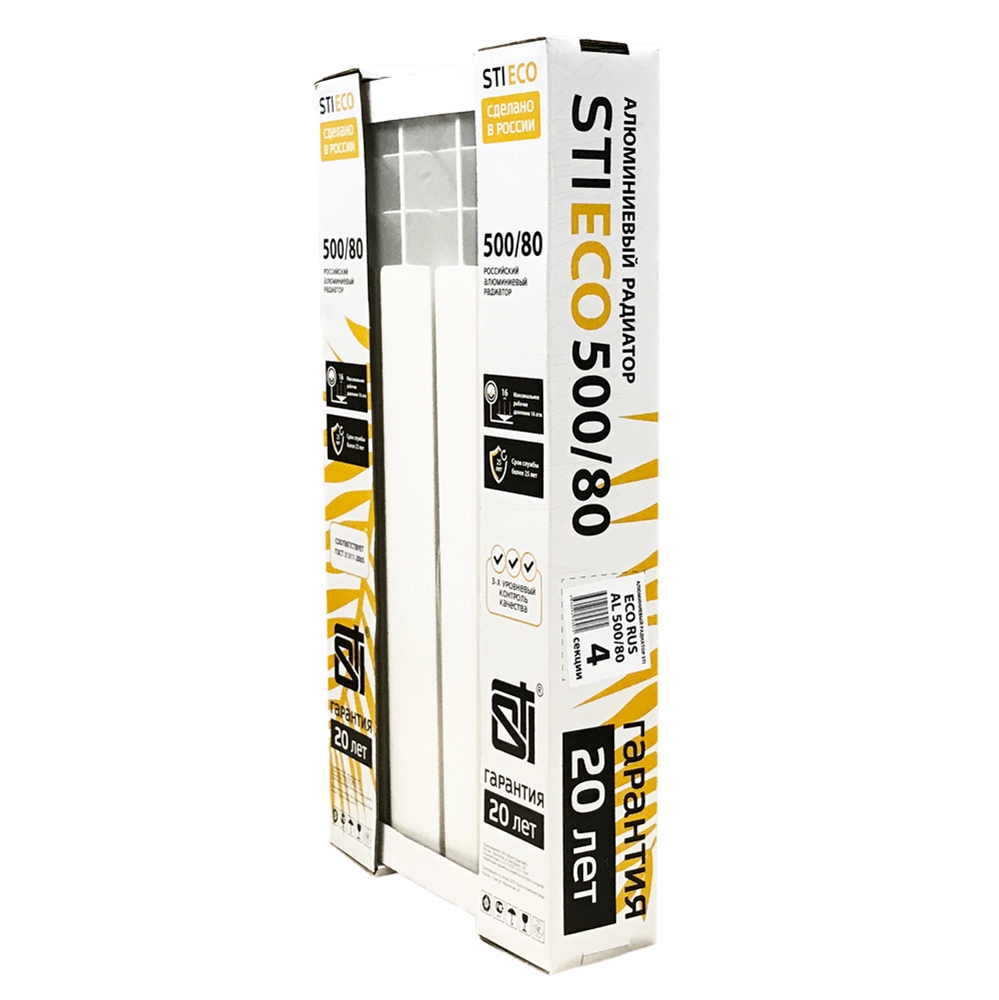 Алюминиевый радиатор STI ECO RUS AL 500/80 4 сек. т тт000015887
