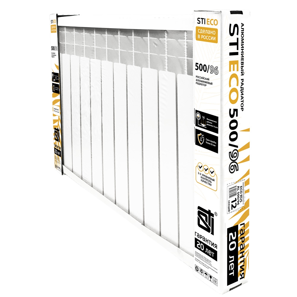 Алюминиевый радиатор STI ECO RUS AL 500/96 12 сек. т тт000015891