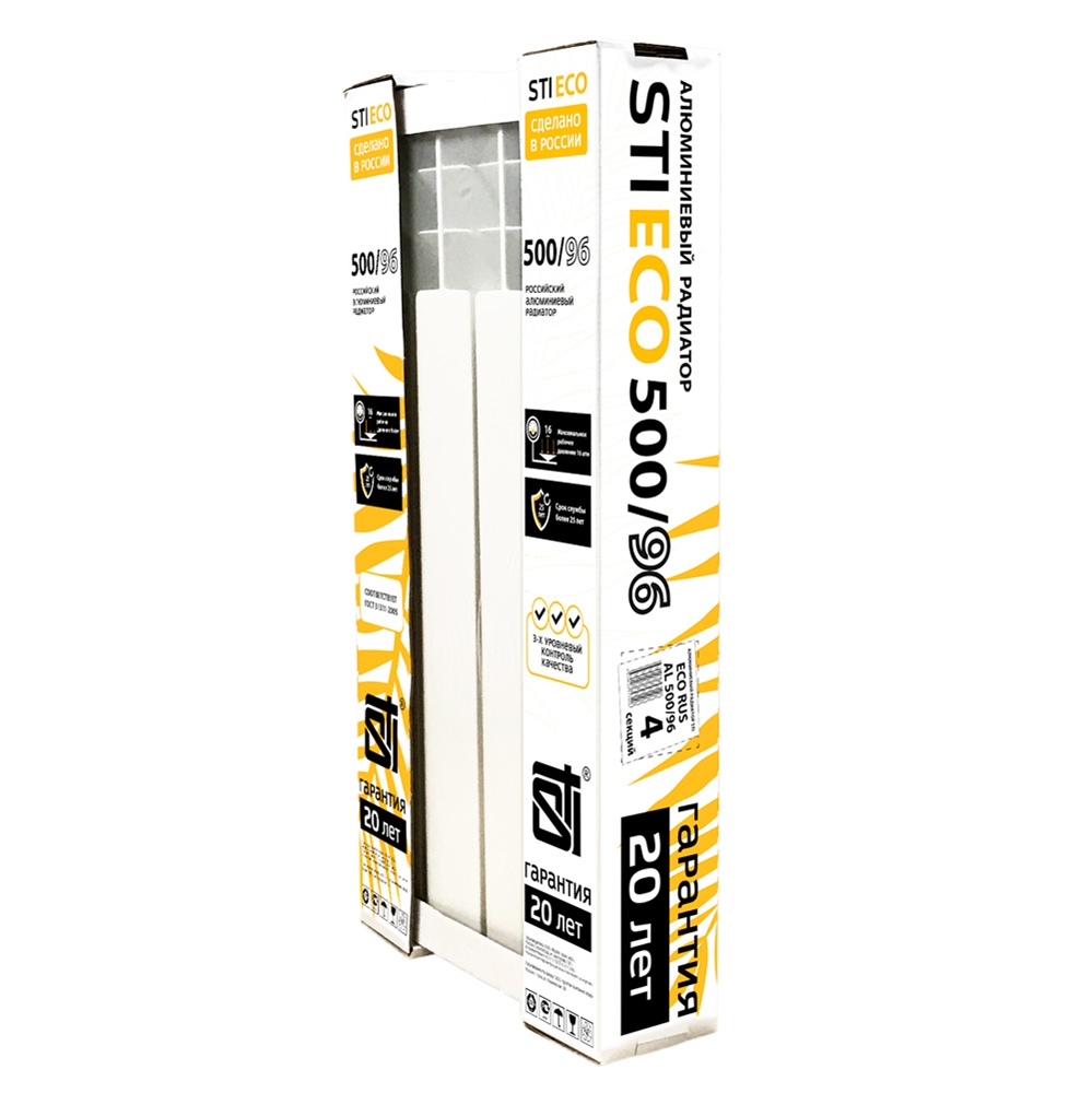 Алюминиевый радиатор STI ECO RUS AL 500/96 4 сек. т тт000015892