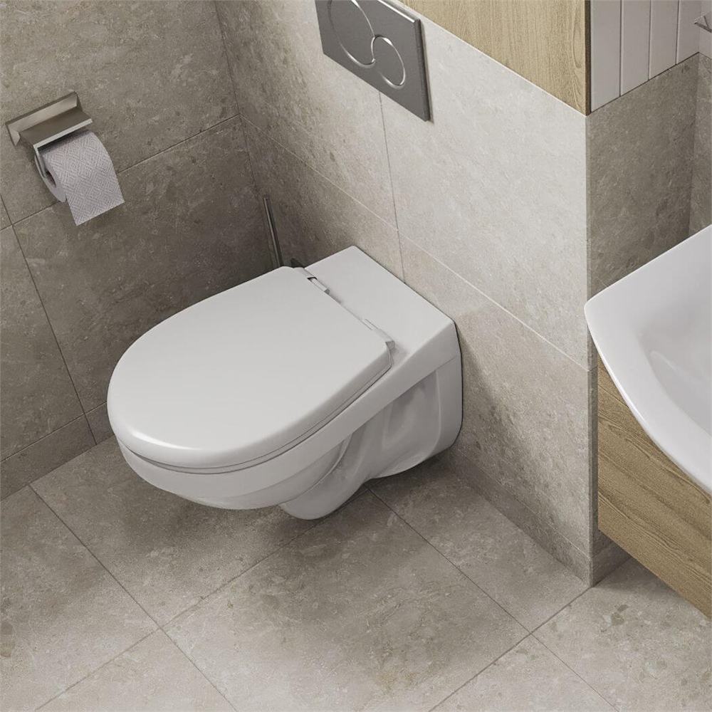 Подвесной унитаз Santeri Альфа комфорт ПЭК (инсталляция, сиденье SoftClose, кнопка хром) т тт000015500