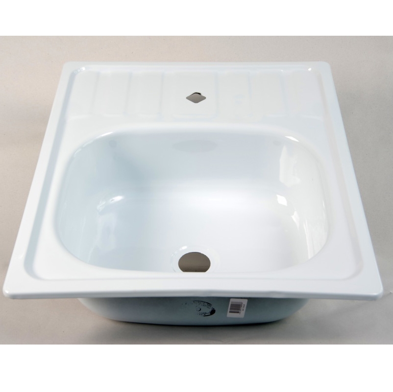 Мойка стальная эмаль Сантэкс 500х600х160 0,7 мм. (кронштейны, крепеж) т cт000117122