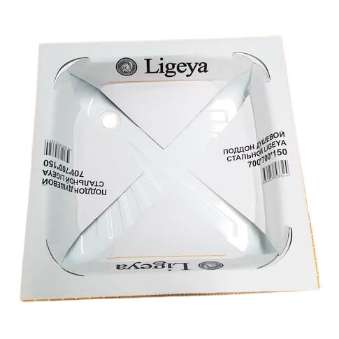 Поддон стальной Ligeya 70х70х15 т тт000016164
