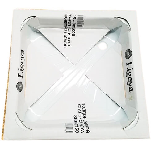 Поддон стальной Ligeya 80х80х15 т тт000016165