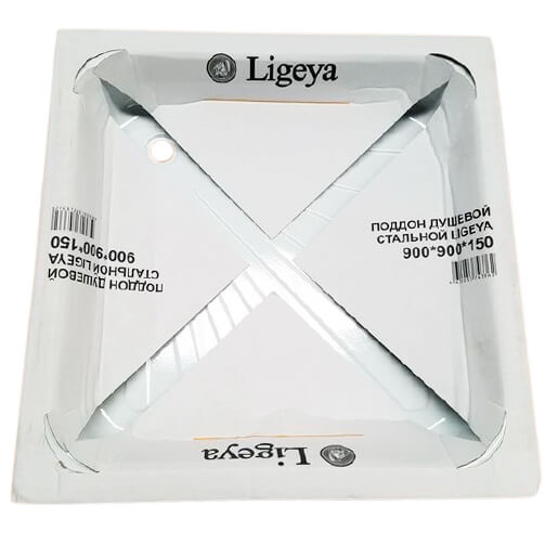 Поддон стальной Ligeya 90х90х15 т тт000016166