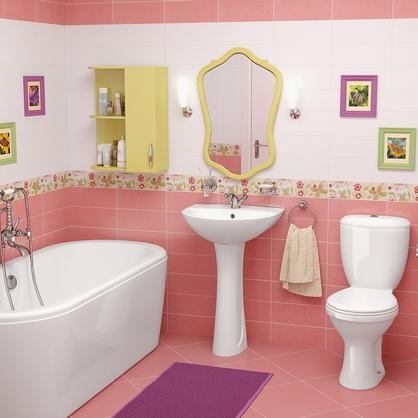 Умывальник Santeri Виктория 56 белый (с переливом, без пьедестала) т 00000004853