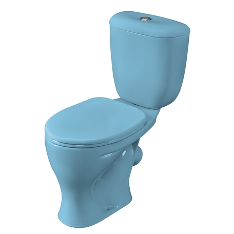 Унитаз-компакт Santeri Воротынский голубой (арматура и сиденье, косой выпуск) т cт000001454