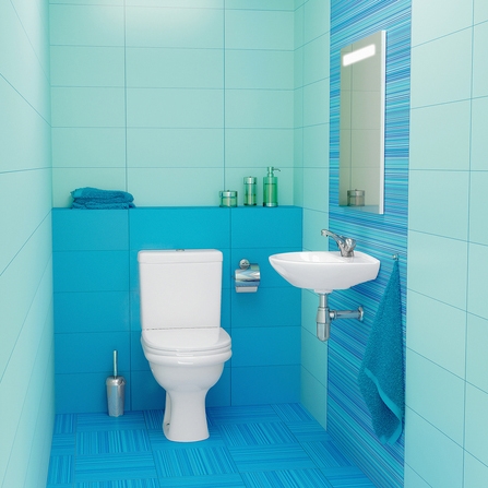 Унитаз-компакт Santeri Визит белый (арматура и сиденье, косой выпуск) т тт000014177