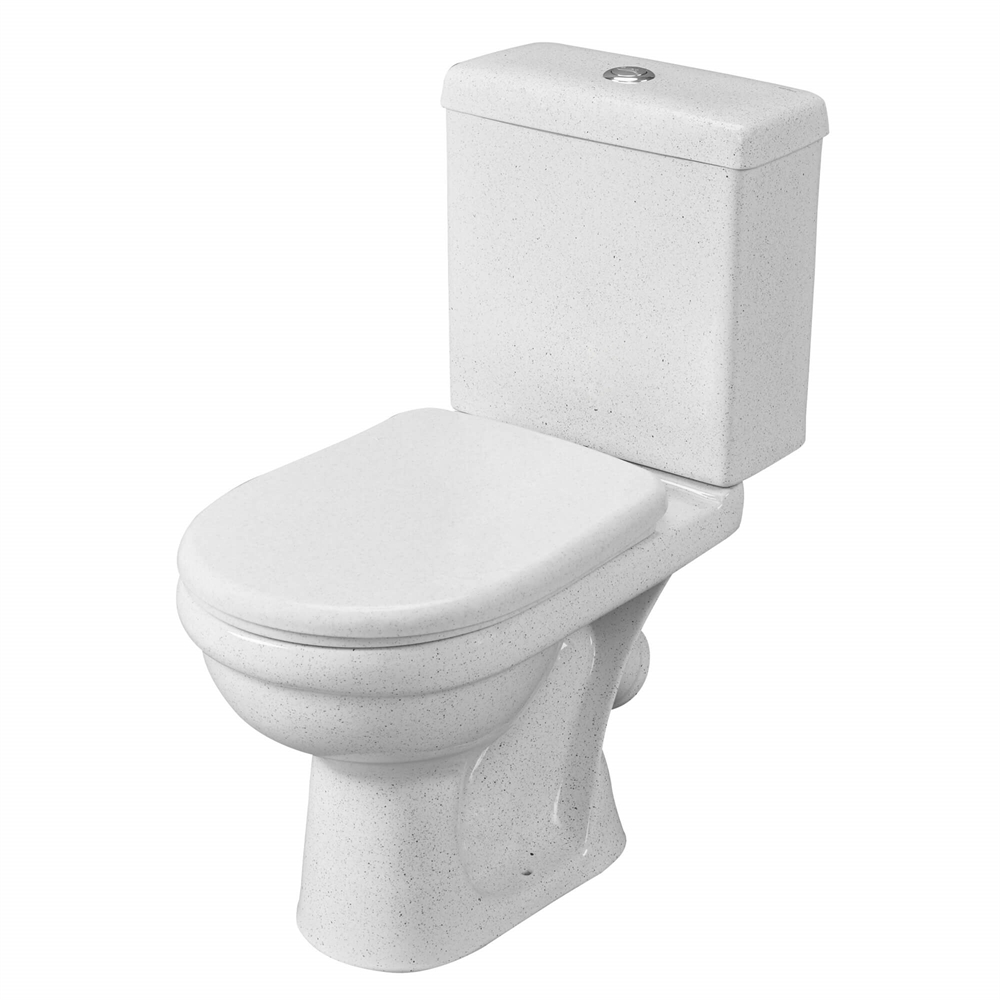 Унитаз-компакт Santeri Визит крап на белом (арматура и сиденье, косой выпуск) т тт000018516