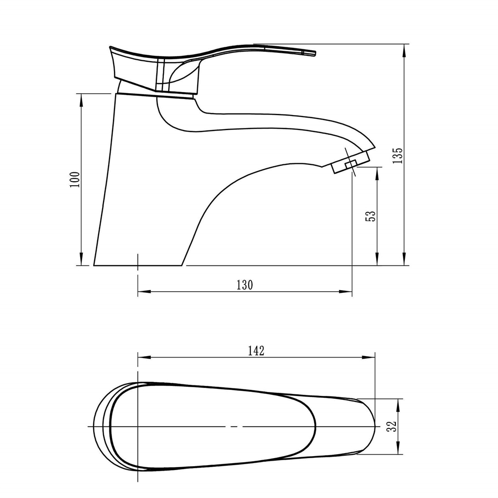 Смеситель для умывальника Ligeya L1001 т тт000014638