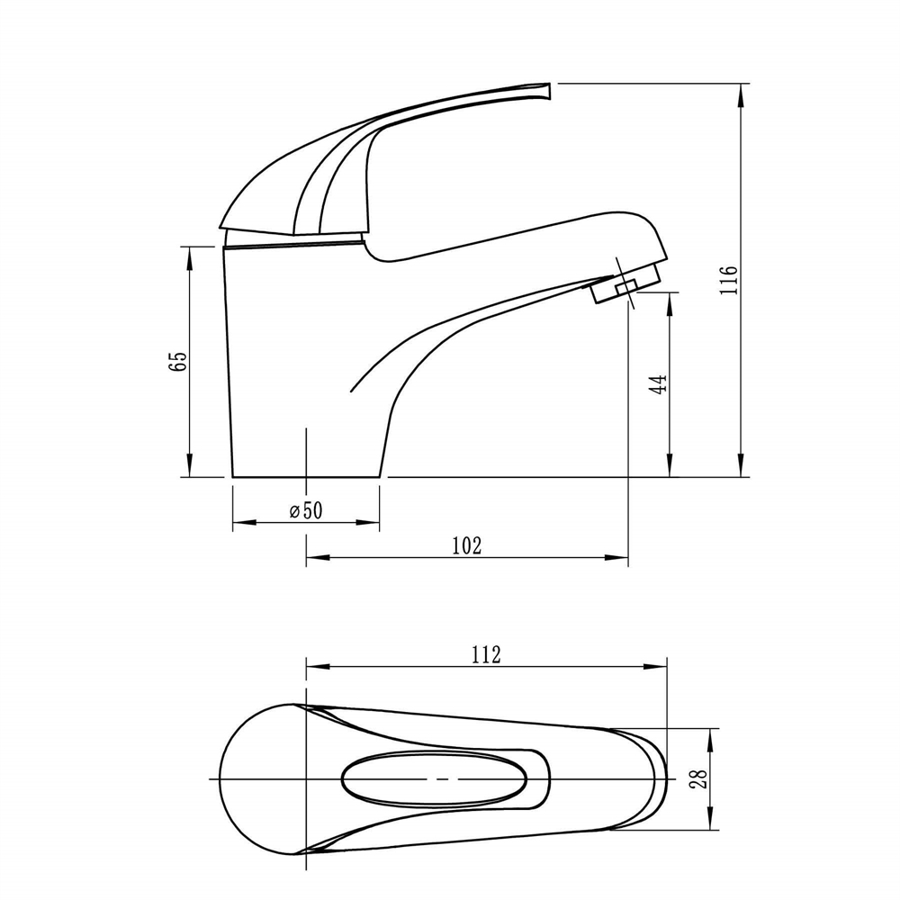 Смеситель для умывальника Ligeya L1004 т тт000014639