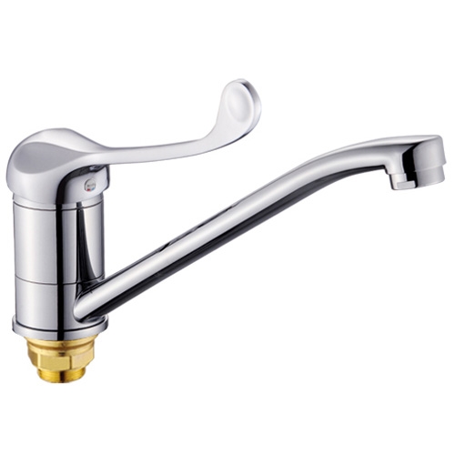 Смеситель для кухни Ligeya L4905 с длинным изливом с гайкой (хирургический) т тт000014662