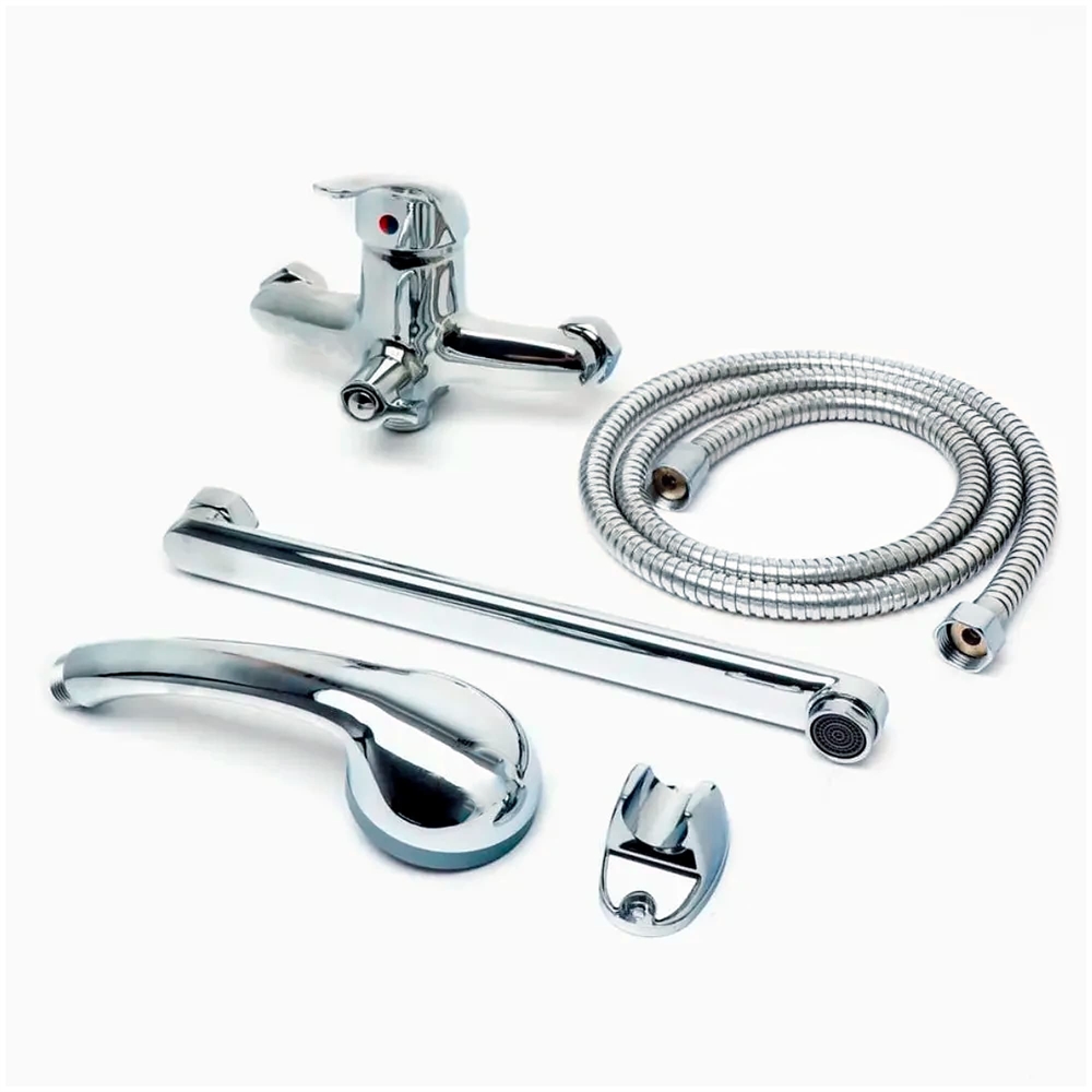 Смеситель универсальный Ligeya S22-021 с плоским изливом и переключателем для душа т тт000014667