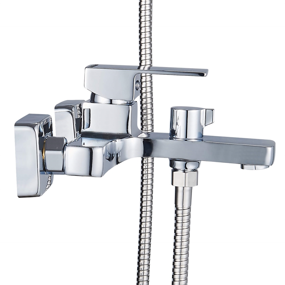 Смеситель для ванны Ligeya L3011 с душем одноручный с коротким изливом т тт000020027