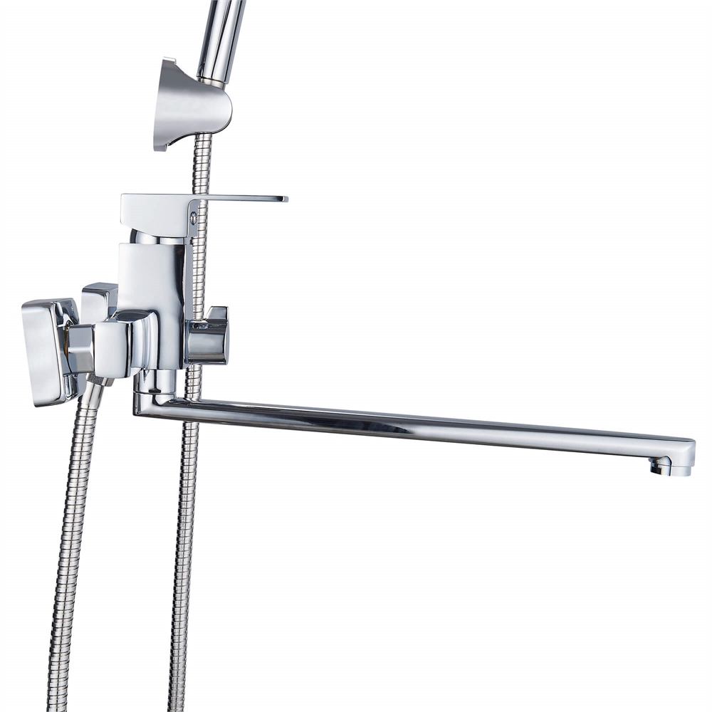 Смеситель для ванны Ligeya L9001 с душем одноручный с длинным изливом т тт000020028