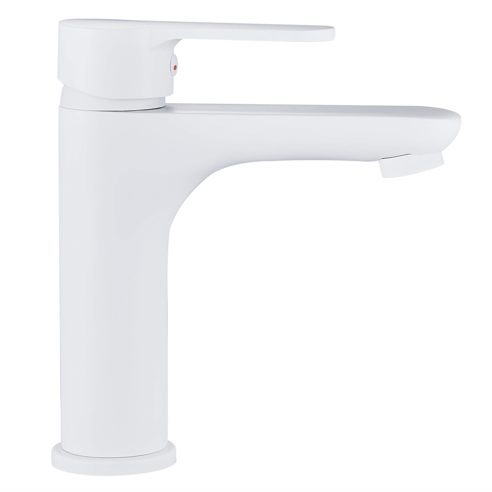 Смеситель для умывальника L1012W одноручный белый т тт000020033