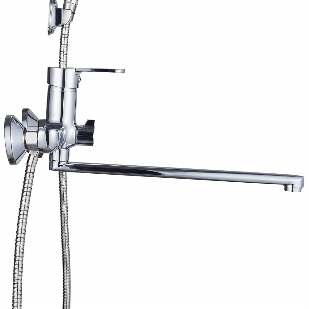 Смеситель для ванны Ligeya L9002 с душем одноручный с длинным изливом т тт000020036