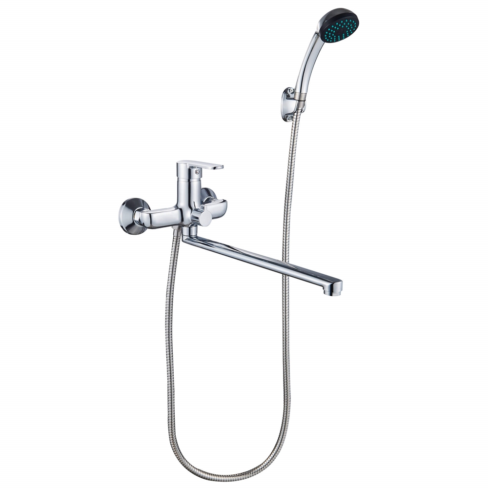 Смеситель для ванны Ligeya L9002 с душем одноручный с длинным изливом т тт000020036