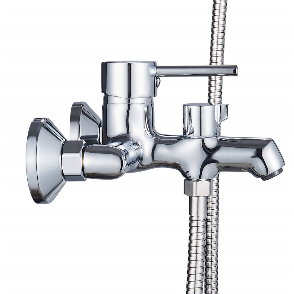 Смеситель для ванны Ligeya L3013 с душем одноручный с коротким изливом т тт000020046