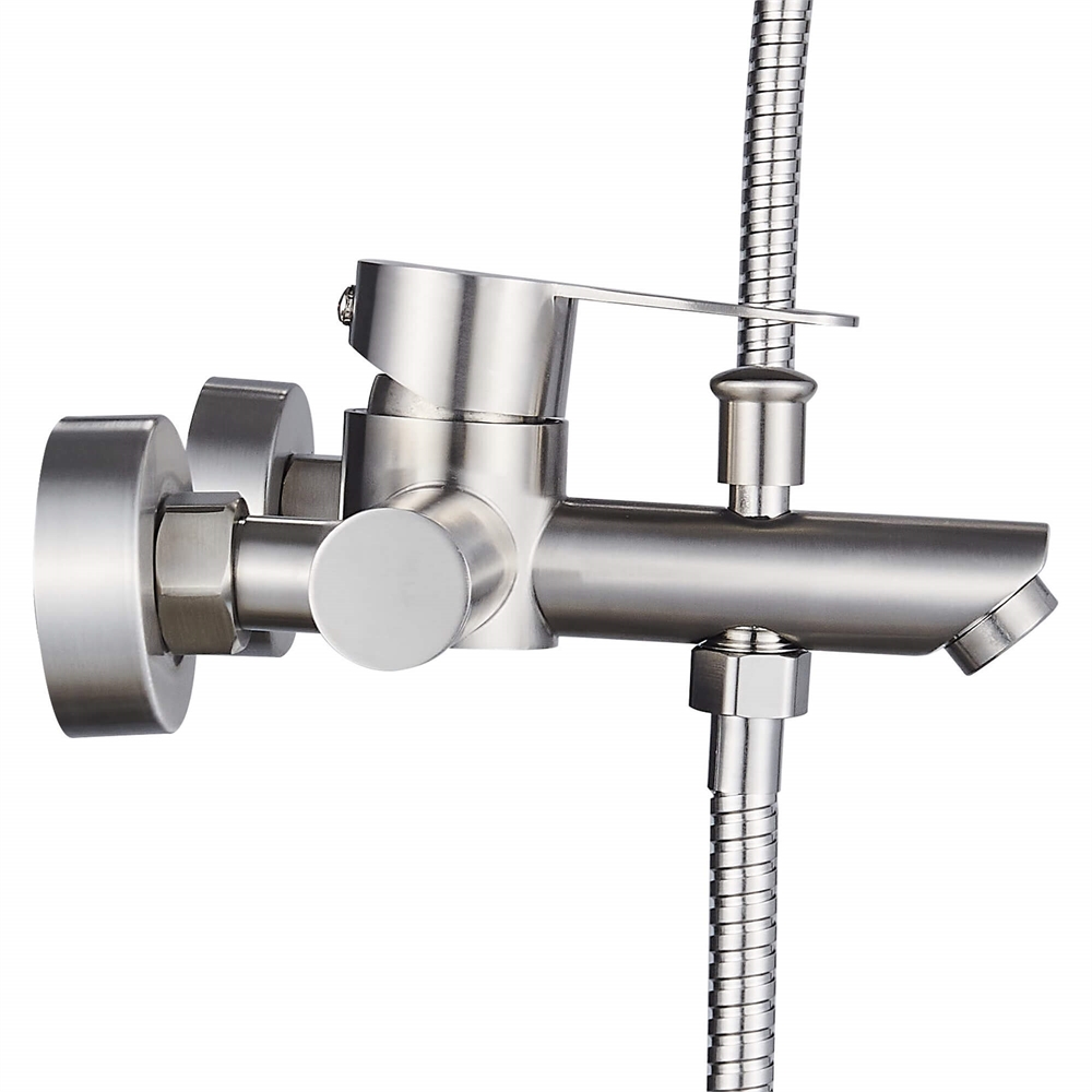 Смеситель для ванны Ligeya S3023 с душем одноручный с коротким изливом, нерж. т тт000020051