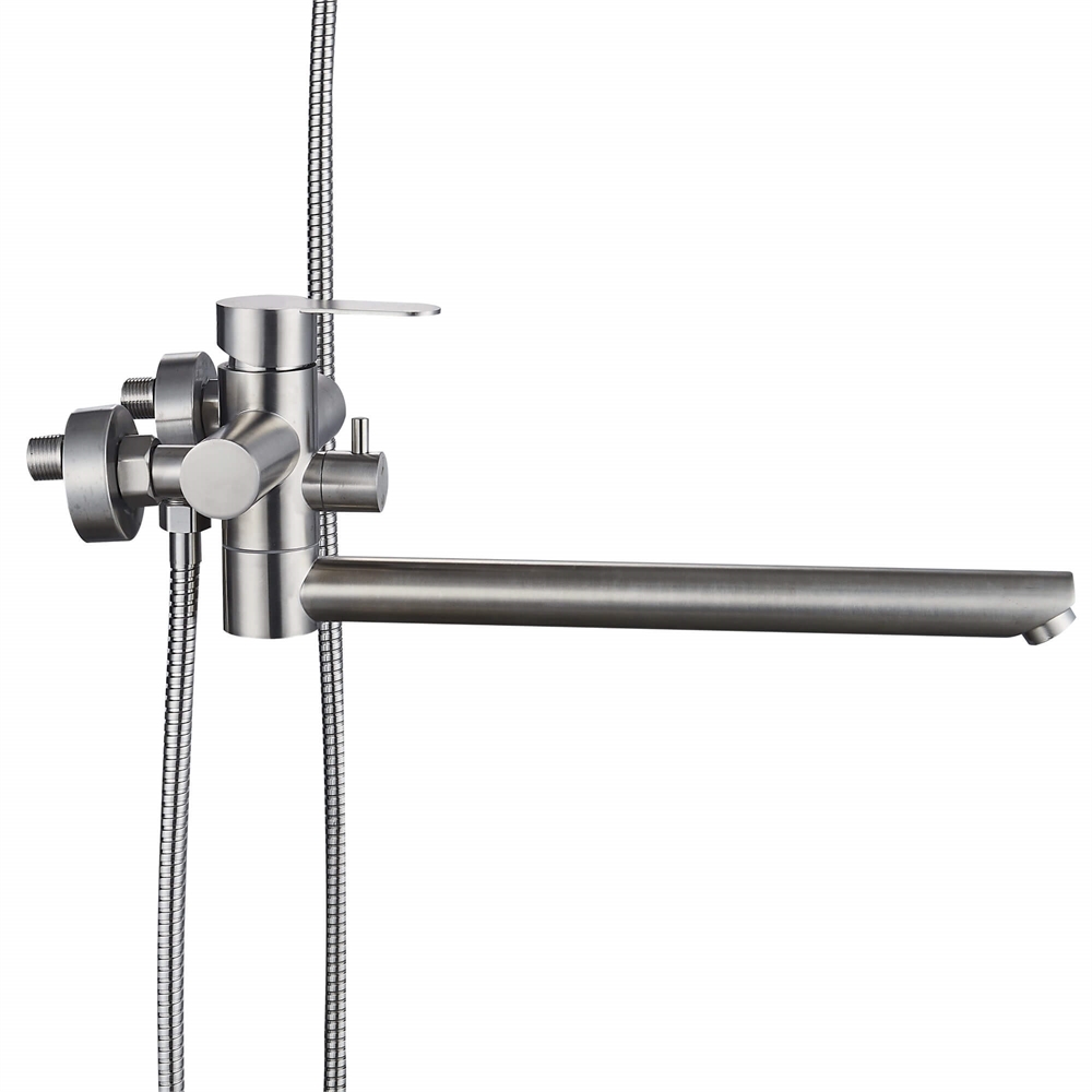 Смеситель для ванны Ligeya S3025 с душем одноручный, нерж. т тт000020053