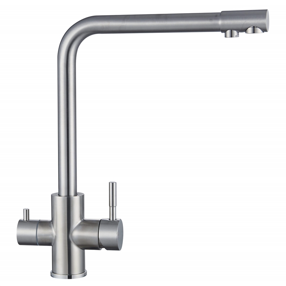 Смеситель для кухни Ligeya S3026 с краном под фильтр, нерж. т тт000020054