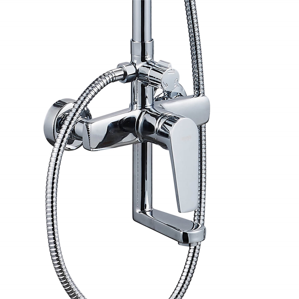 Душевая система Ligeya L1201 с одноручным смесителем, изливом, тропическим и ручным душем т тт000020058