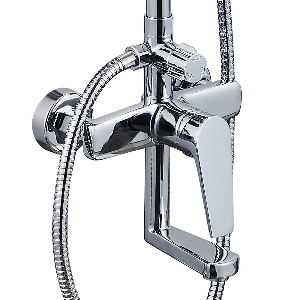 Душевая система Ligeya L1202 с одноручным смесителем, изливом, тропическим и ручным душем т тт000020059