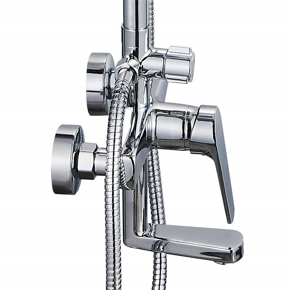 Душевая система Ligeya L1202 с одноручным смесителем, изливом, тропическим и ручным душем т тт000020059