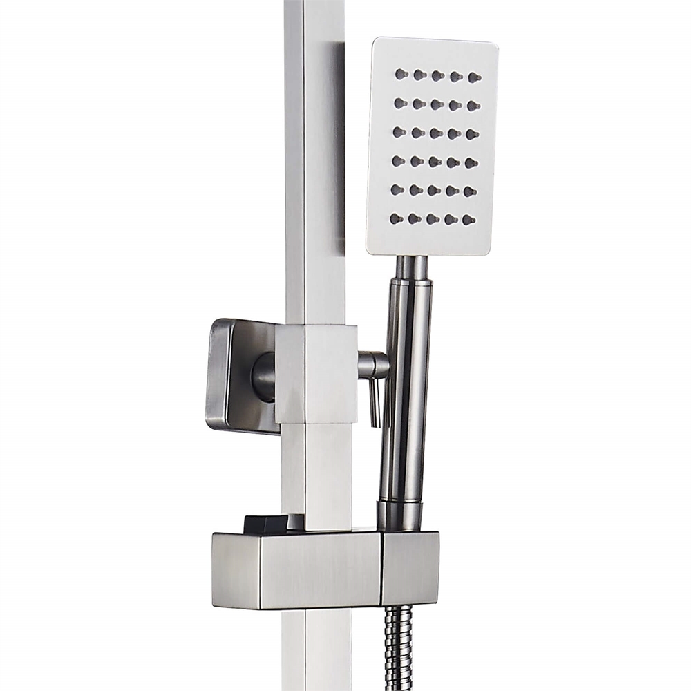 Душевая система Ligeya S1211 с одноручным смесителем, изливом, тропическим и ручным душем, нерж. т тт000020061