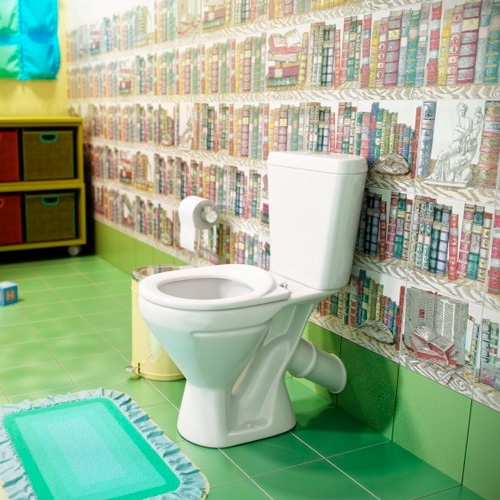 Унитаз-компакт Rosa Детский белый (арматура и сиденье, косой выпуск) т cт000001472